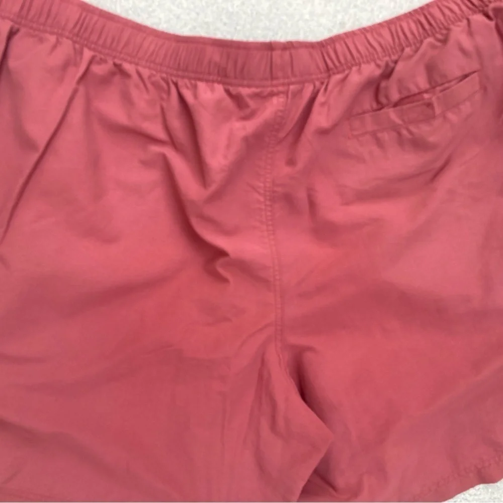 Men's LL Bean‎ Swim Trunks Rust Red Solid Logo NO TAGS Drawstring Gym Unlined